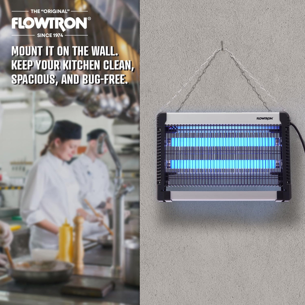 Flowtron compact design fits kitchens, bedrooms, and RV interiors.