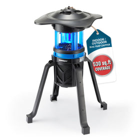 Flowtron Indoor Outdoor Bug Trap Zapper with UV light attracts pests for patios