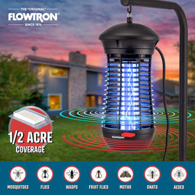 Flowtron non-clogging shock grid reduces debris buildup during use