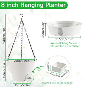 Flowyypo 3-pack hanging planters for versatile indoor or outdoor use.