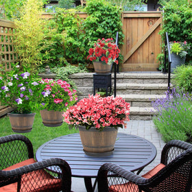Flowyypo 8-inch pot suitable for indoor and outdoor spaces.