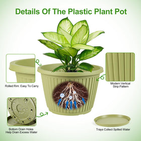 Flowyypo windowsill planter in green adds natural color to any space.