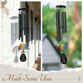Flpoxzd wind chime durable weatherproof body suits outdoor or indoor display