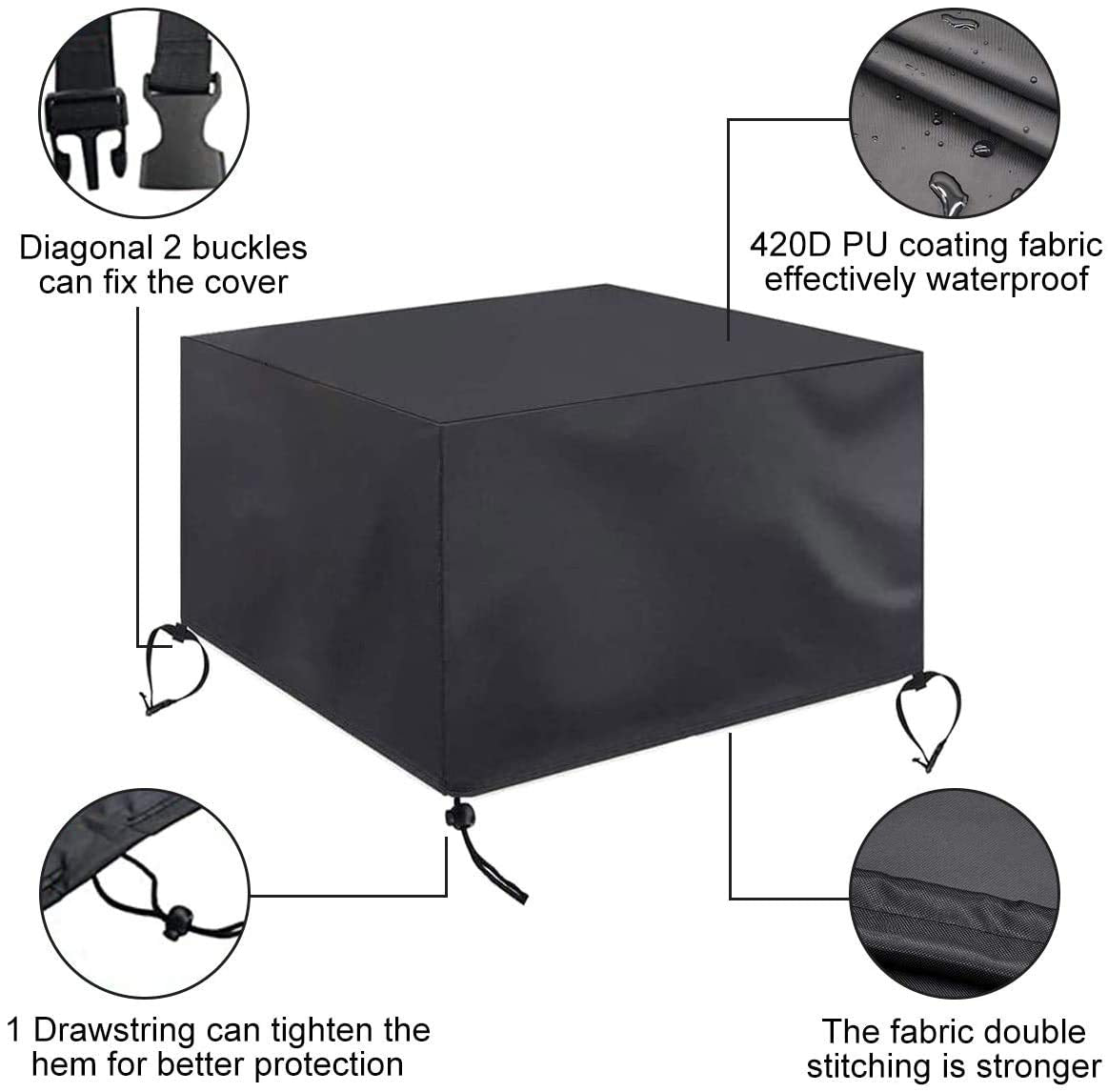Water-repellent coating enhances durability and weather resistance for outdoor furniture