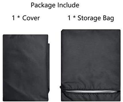Folded FLR fire pit cover stored compactly with its bag