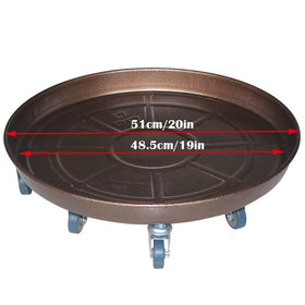FLRISNTIG 2-pack rolling plant dollies enhance garden flexibility