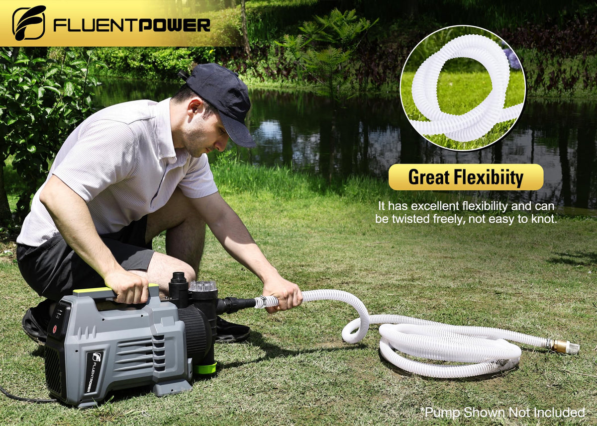 FLUENTPOWER brass end valve offers a reliable seal for garden pumps