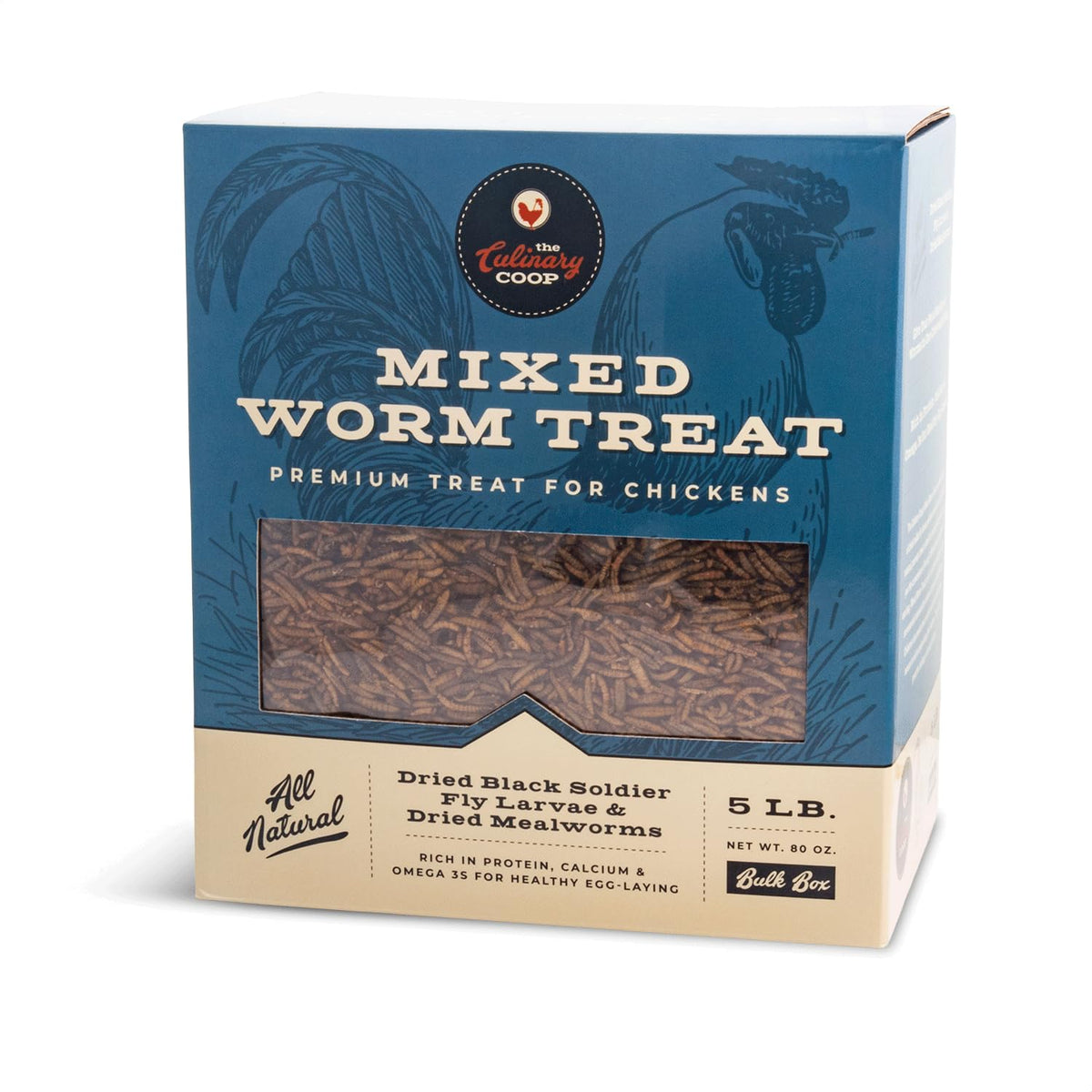 Fluker's Culinary Coop mealworms bulk bag High-protein poultry snack