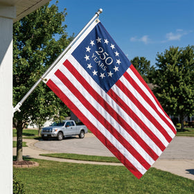 FLUUZE USA flag embroidered 250 years 3x5 for indoor or outdoor spaces.