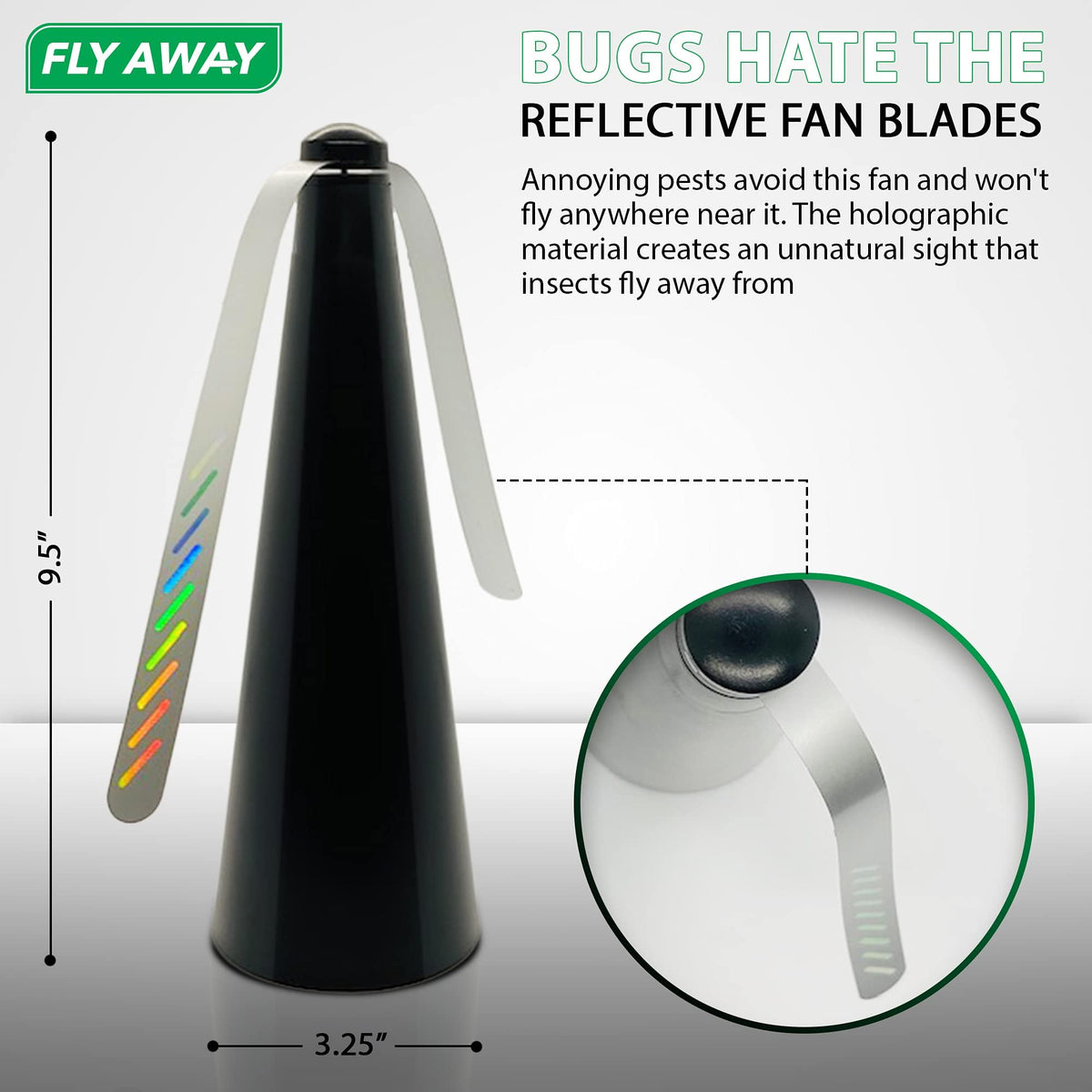 Fly Away with DC adapter included for continuous operation at events.