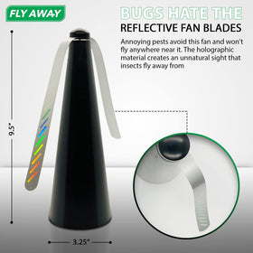 Fly Away with DC adapter included for continuous operation at events.