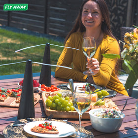 Fly Away soft-touch blades ensure safe operation around guests.