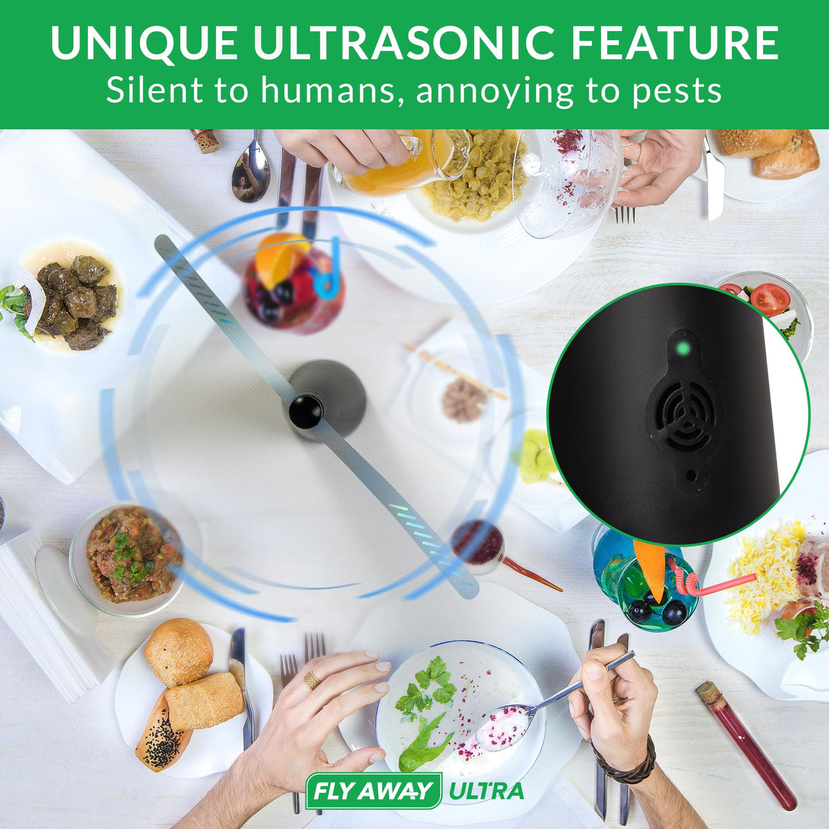 Fly Away Ultra close-up of the taller blade design for broader coverage.