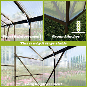 FLY BY YAN lockable door ensures secure access for gardens.