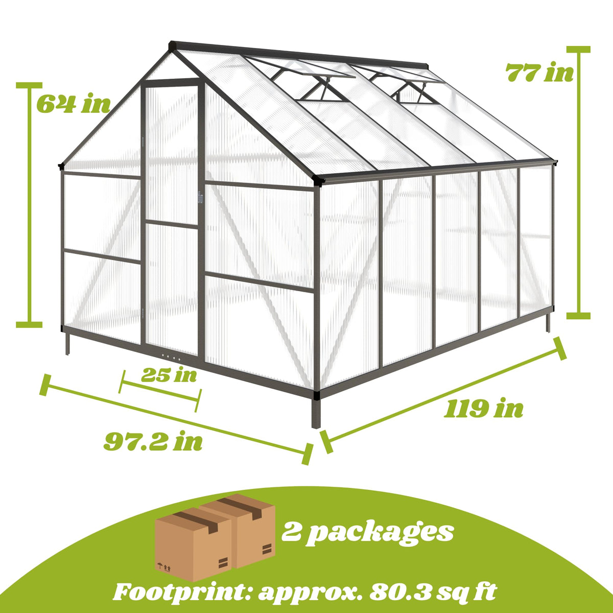 Fly By Yan quick-install system enabling fast assembly without tools.