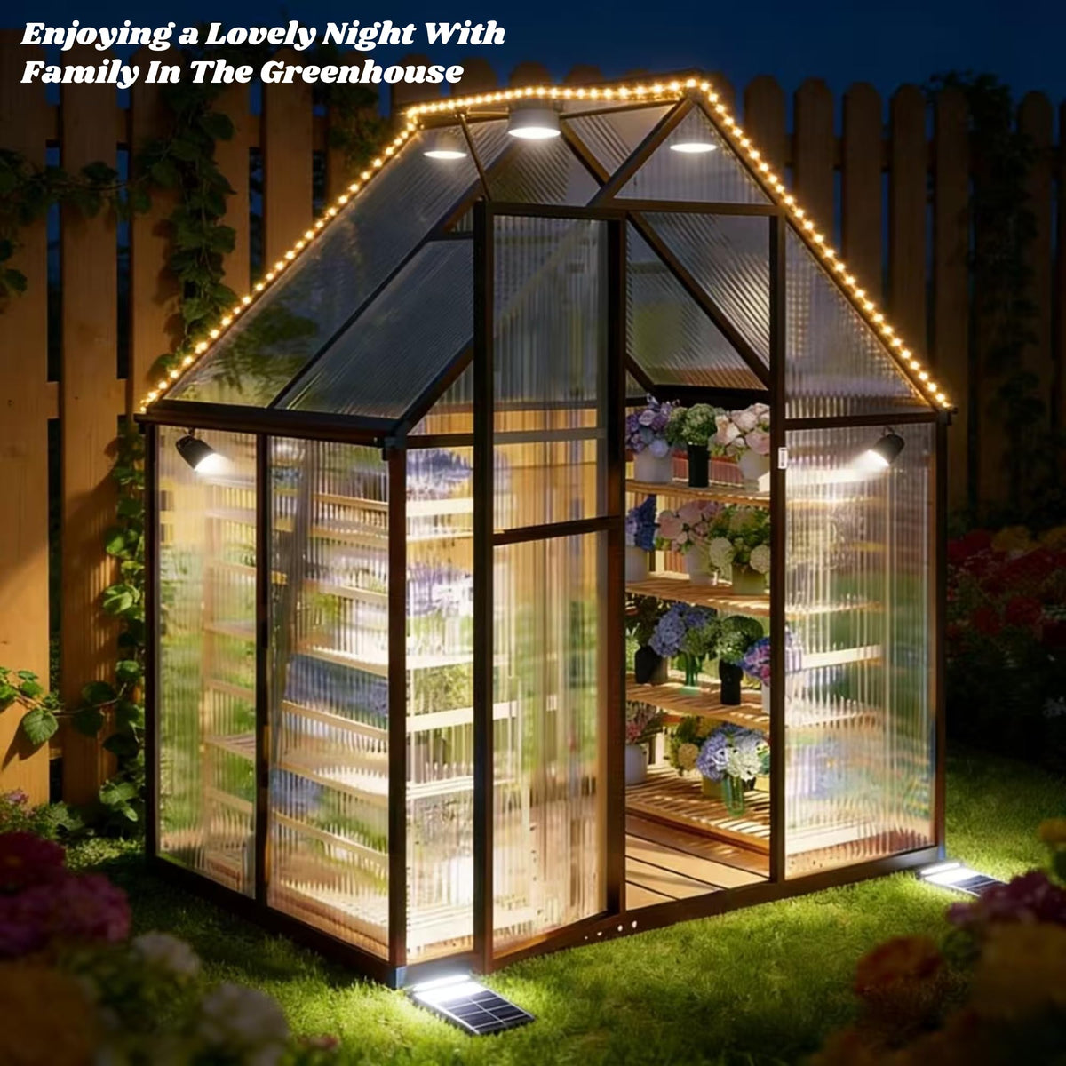 FLY BY YAN rain gutter system protects plants from excess moisture