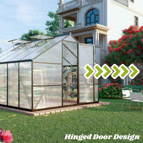 FLY BY YAN rain gutter channels protect plants from water runoff.
