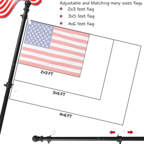FLY HAWK heavy-duty garden flag pole suitable for yard and storefronts.