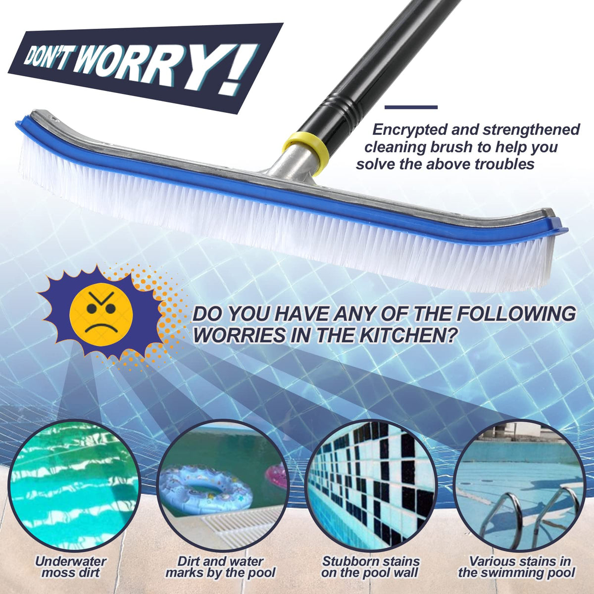 Fly Hawk adjustable-angle handle lets you reach walls and corners comfortably.