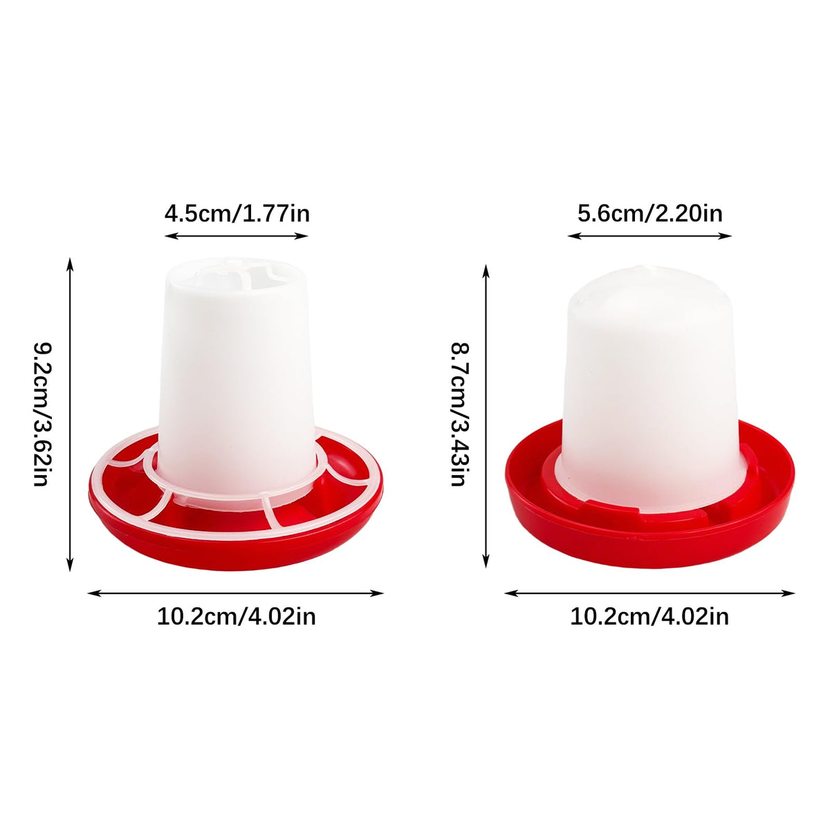 Flylin waterer holds 160ml, ideal for quick hydration cycles.