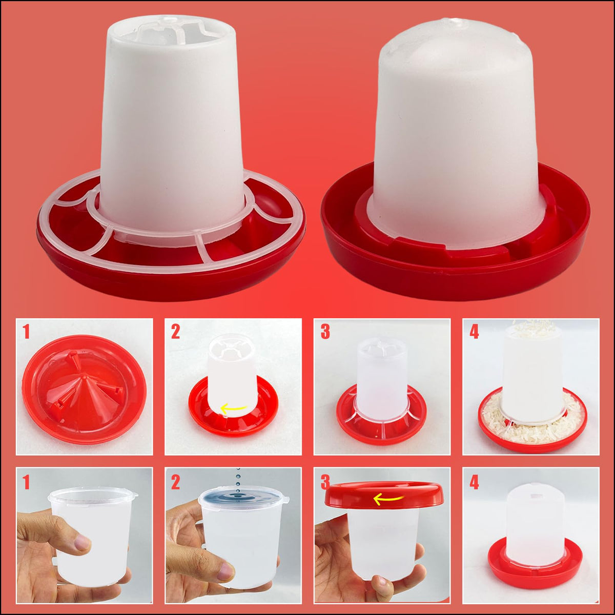 Flylin low-height design reduces spill risk during feeding.