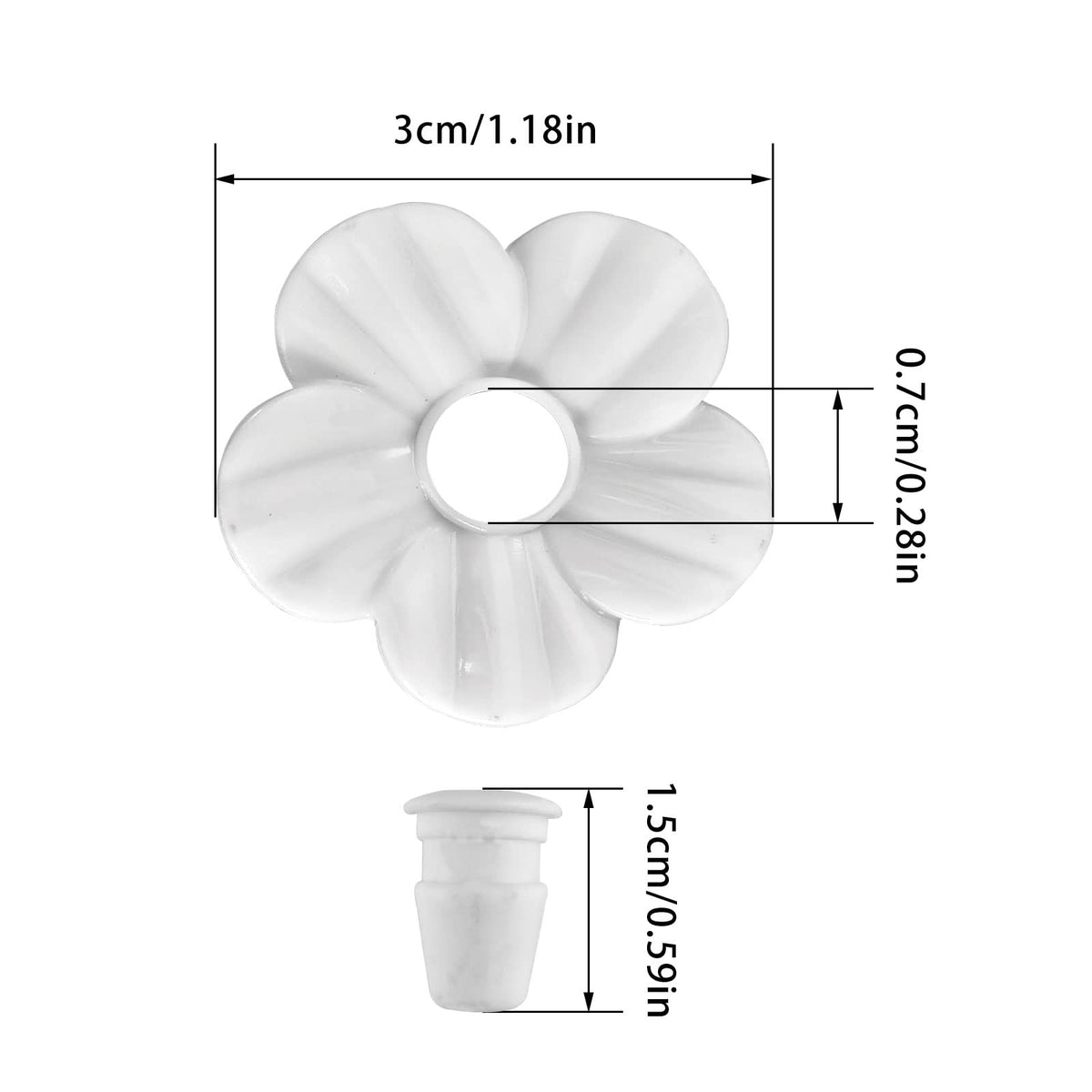 Flylin replaceable nozzle parts fit most feeders.