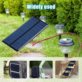 Flylin solar lawn lights powered by mini panels for garden decor
