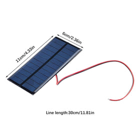Flylin solar panel with 30 cm pre-wired cable for easy connections