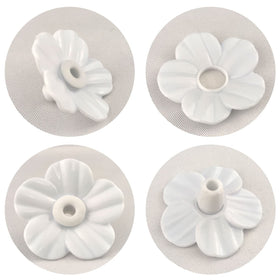 Flylin white flower design attracts hummingbirds naturally.