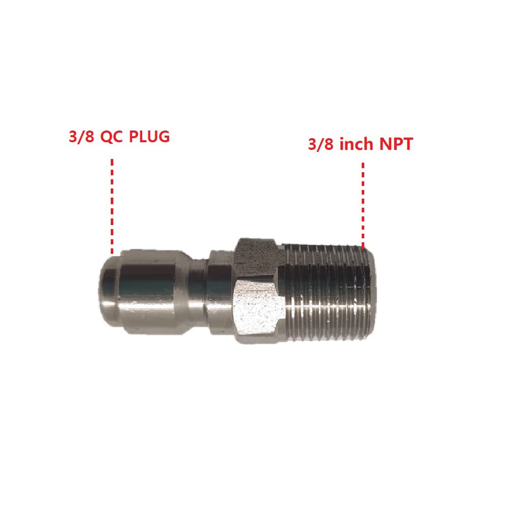 Flylock 2-pack stainless steel quick coupler plugs ready for use