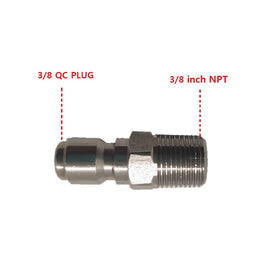 Flylock 2-pack stainless steel quick coupler plugs ready for use