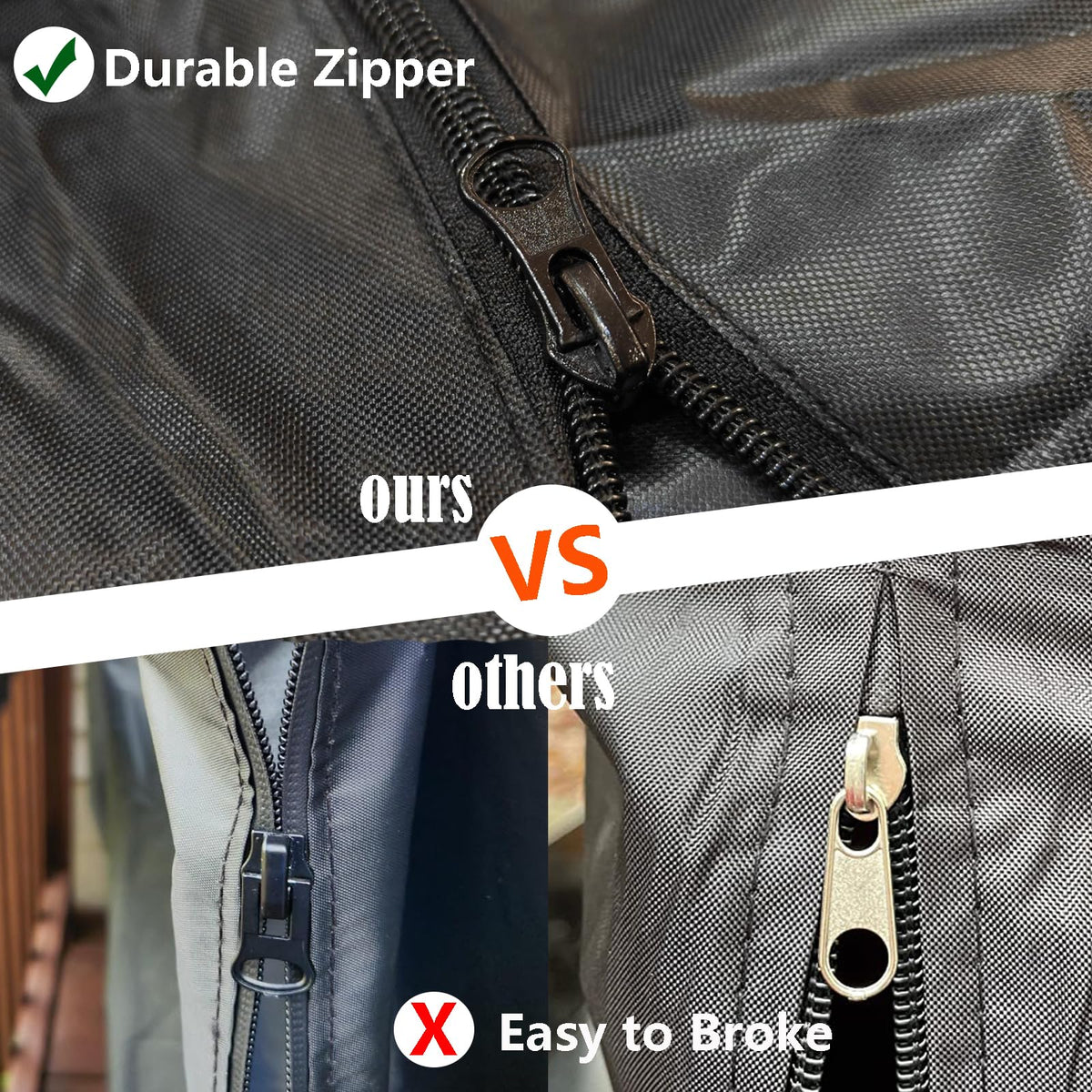 FLYMEI easy-access zipper lets you use the swing without removing the cover.