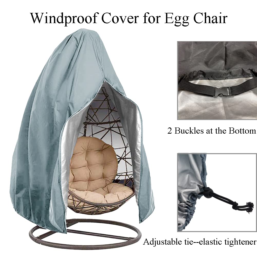 FLYMEI egg chair cover with zipper for easy on off