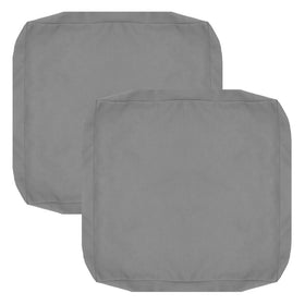 FLYMEI patio cushion covers 28x28x6 waterproof grey protect outdoor cushions from spills.