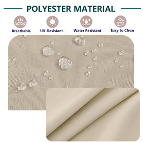 FLYMEI rattan chair cushion cover beige fits outdoor seating with added protection