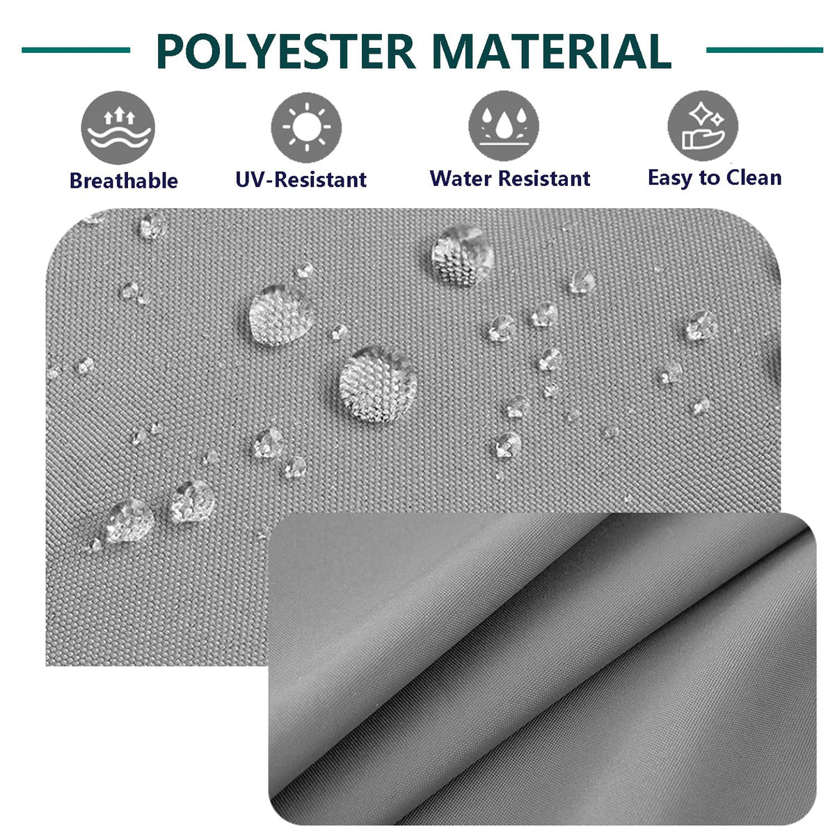 FLYMEI rattan chair cushion cover grey adds a refreshed look.