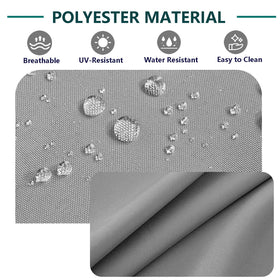 FLYMEI rattan chair cushion cover grey adds a refreshed look.