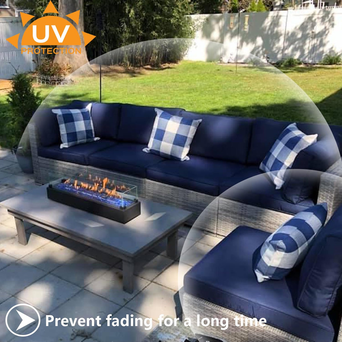 Flymei sofa protection cover guards cushions from pets and kids.