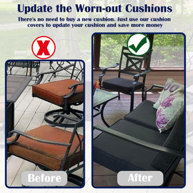 FLYMEI 80 percent water-repellent cushion cover protecting from spills
