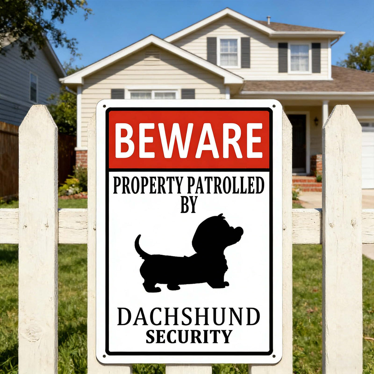 flyneal weatherproof sign features bright printing resistant to sun fade.
