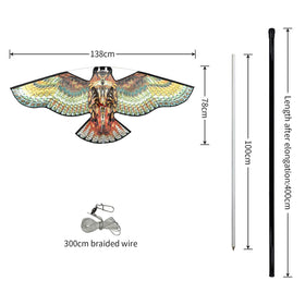 Flyonte laser-cut kite construction ensures durable bird deterrence for gardens.