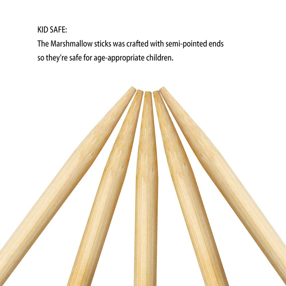 FLYPARTY semi-pointed ends keep kids safe during roasting