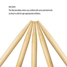 FLYPARTY semi-pointed ends keep kids safe during roasting