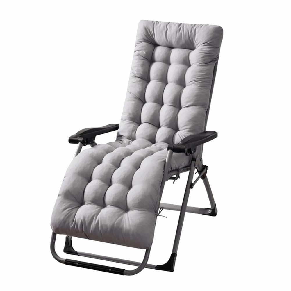 FlySWUP patio chaise cushion in light gray highlights a 61x19 inch lounging area.