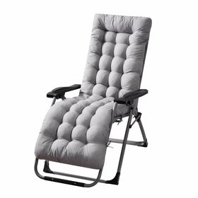 FlySWUP patio chaise cushion in light gray highlights a 61x19 inch lounging area.