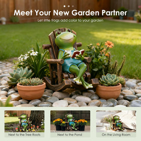 Flytime cozy frog decor for lawns invites daily delight and conversation