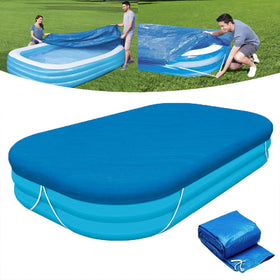 FmnyYaid rectangle pool cover 120x72 inches shields against debris and sun.