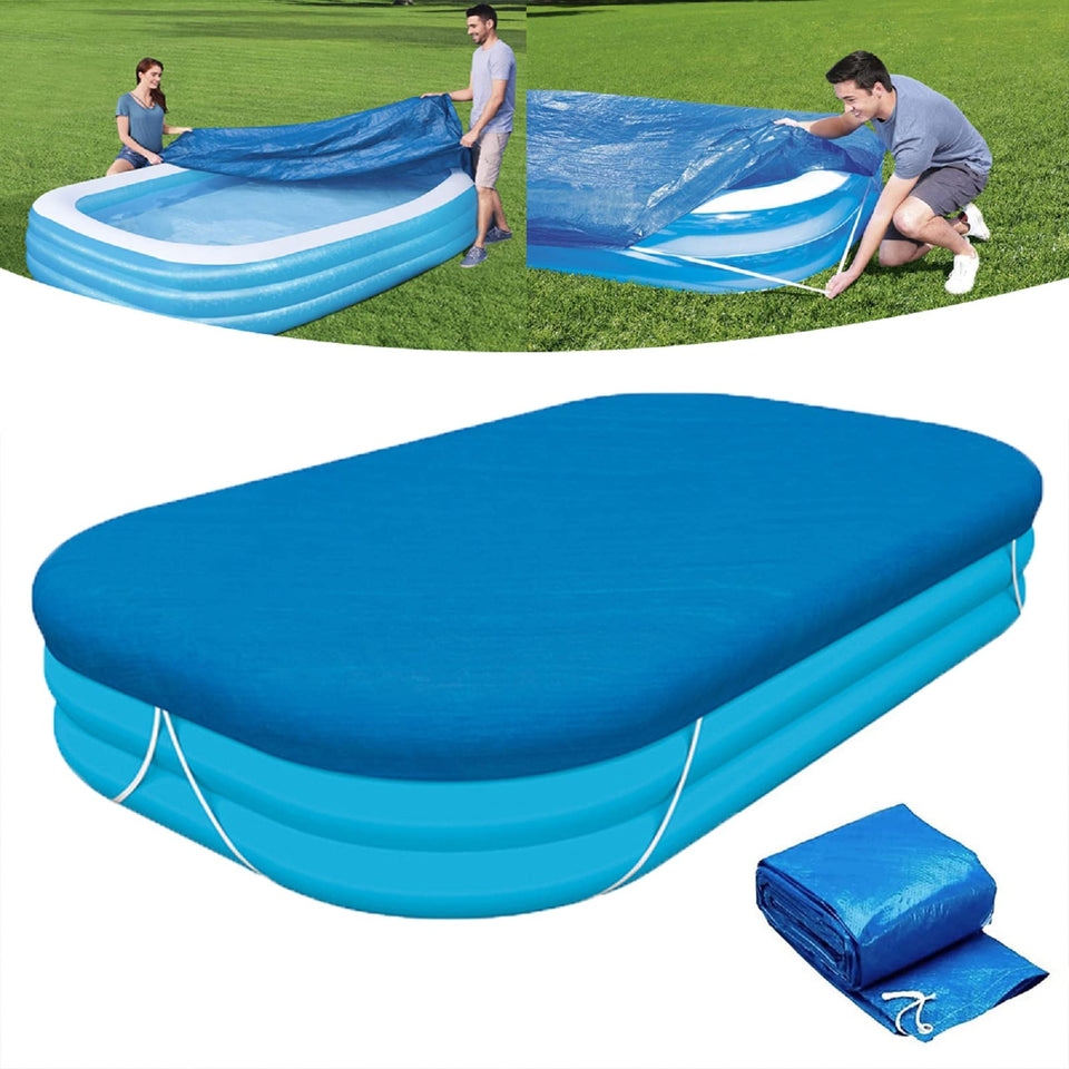 FmnyYaid rectangle pool cover 120x72 inches shields against debris and sun.