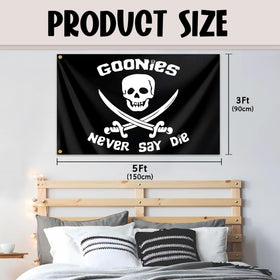 Fnaners brass grommets flag, easy hanging on any banner pole