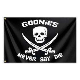 Fnaners Never Say Die flag 3x5ft outdoors, weather-resistant display for porch